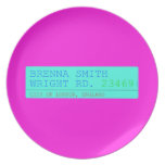 Brenna Smith Wright Rd.  Plates