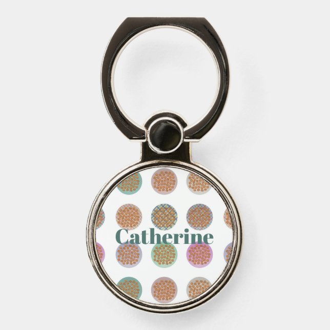 Plates of Pretzel's  Phone Ring Stand (Front)