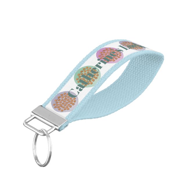 Plates of Pretzel's Wrist Keychain (Angled Down)