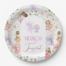 Plates with Fairy Design