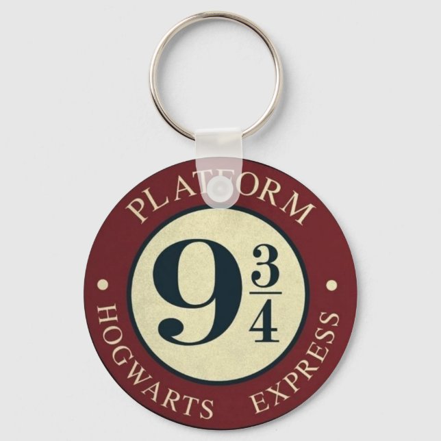 Platform 9¾ Sign Keychain (Front)