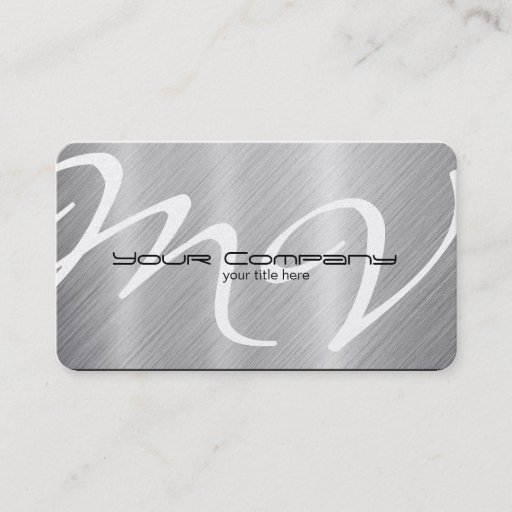Customizable Platinum / Aluminum Business Cards