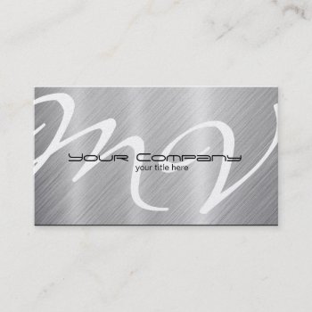 Platinum / Aluminum 'look' Business Cards by eatlovepray at Zazzle