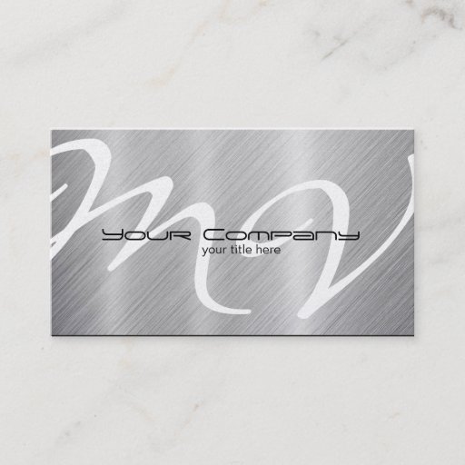 Customizable Platinum / Aluminum Business Cards