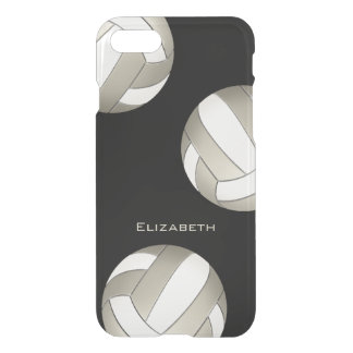 platinum and white women's volleyball iPhone SE/8/7 case