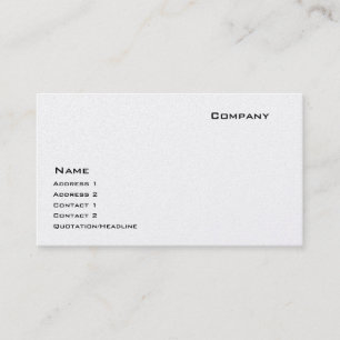 Platinum Business Card