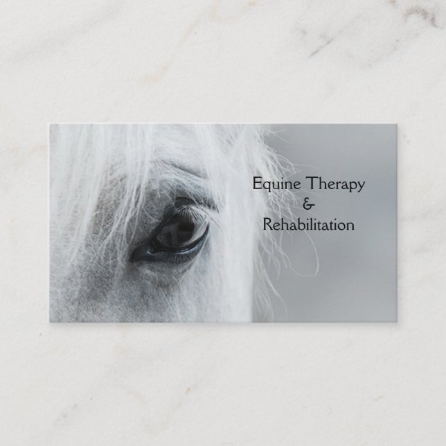 Platinum Equine Custom Business Cards (Front)