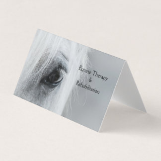 Platinum Equine Custom Folded Business Cards