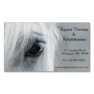 Platinum Equine Custom Magnetic Business Card