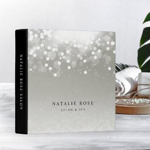 Platinum Glow Personalized 3 Ring Binder