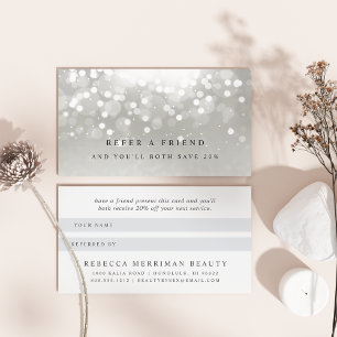 Platinum Glow Referral Card