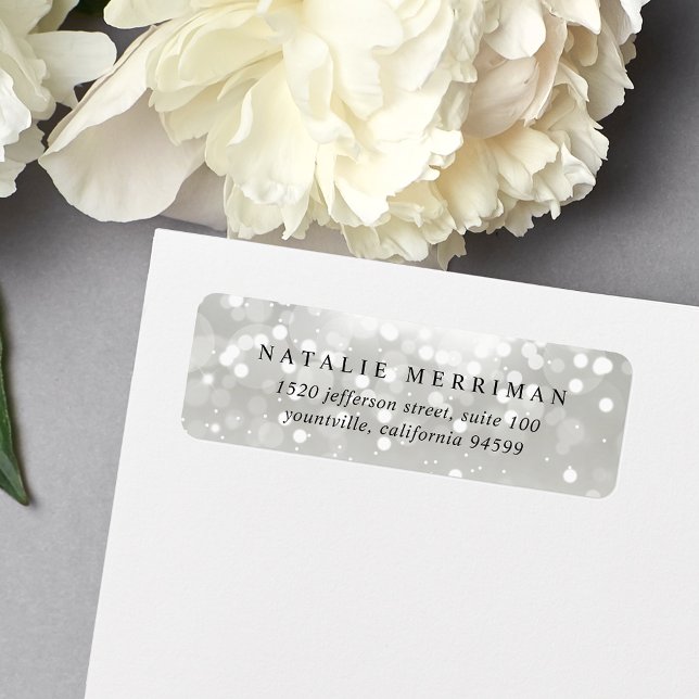 Platinum Glow Return Address Label (Creator Uploaded)