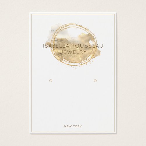 Platinum Gold Glitter Jewelry Earring Display Card