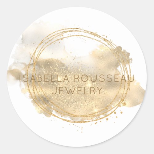 Platinum Gold Glitter Jewelry Product Label