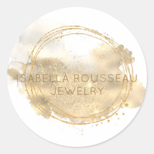 Platinum Gold Glitter Jewelry Product Label