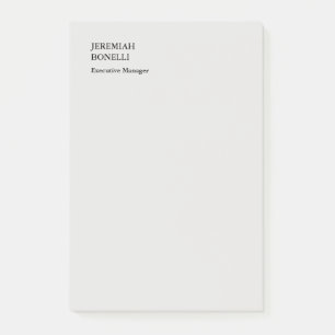 Platinum grey minimalist modern post-it notes