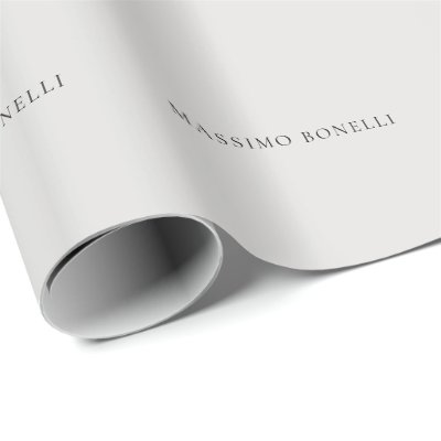 Platinum Grey Minimalist Plain Modern Wrapping Paper