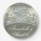 Platinum Ivory Princess Heart Tiara Birthday Party