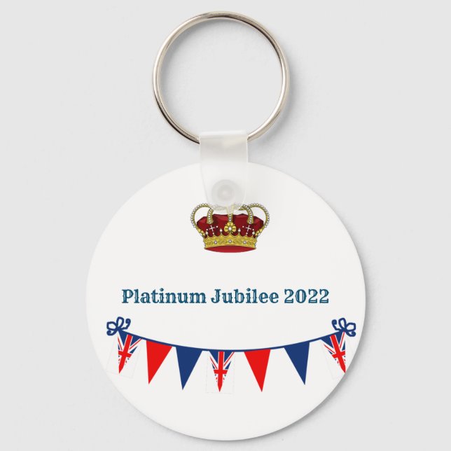 Platinum Jubilee 2022 Celebration Keychain (Front)