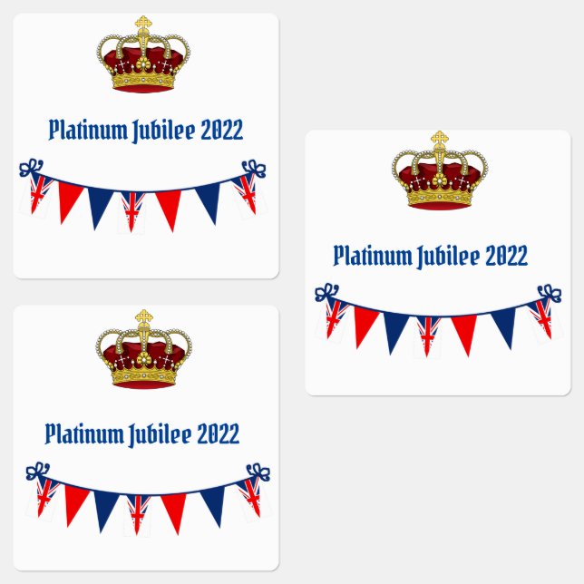 Platinum Jubilee 2022 Labels (Group)