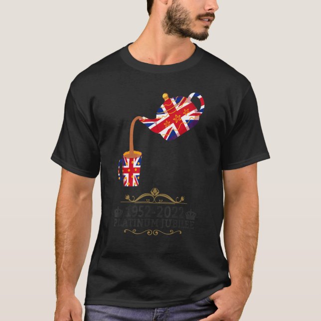 Platinum Jubilee 2022 Union Jack For Kids & Jubile T-Shirt (Front)