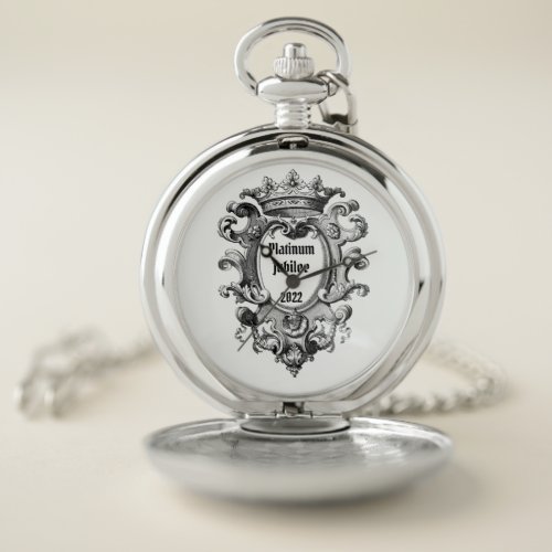  Platinum Jubilee 2022 Vintage Look Pocket Watch