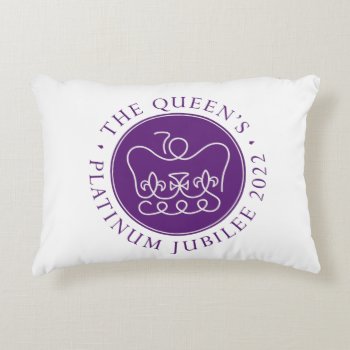 Platinum Jubilee Accent Pillow by SunshineDazzle at Zazzle
