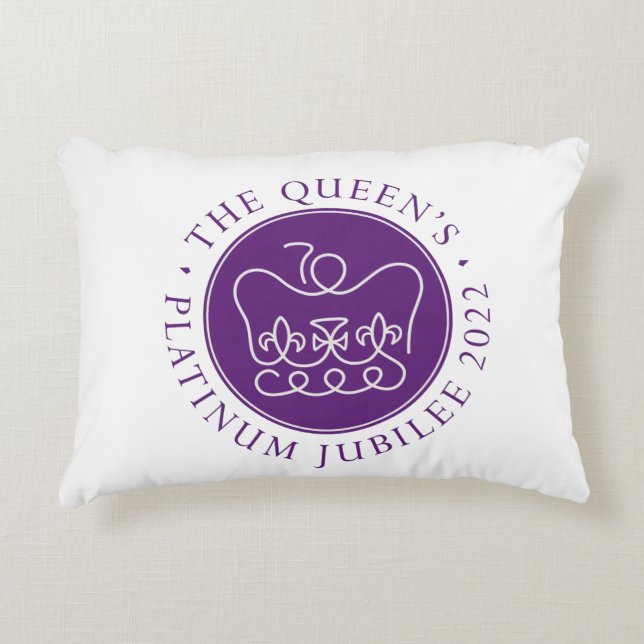 Platinum Jubilee Accent Pillow (Front)