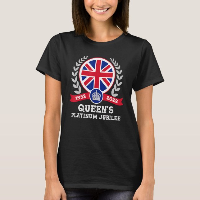 Platinum Jubilee British Queen Monarchy 70 Years 1 T-Shirt (Front)