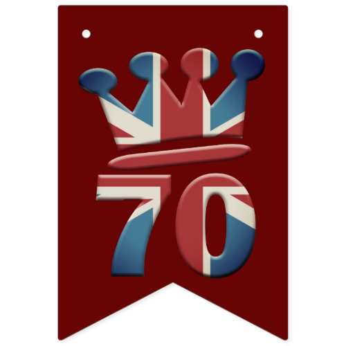 Platinum Jubilee Queen Elizabeth 70 years Bunting  Bunting Flags
