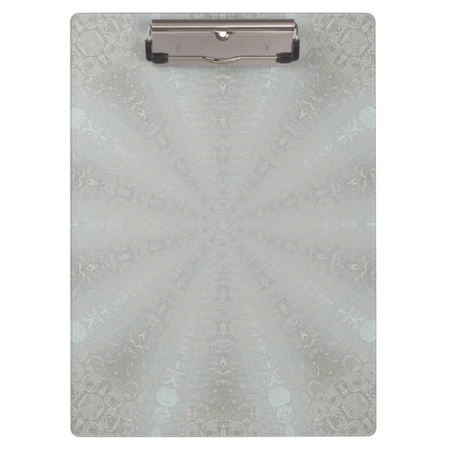 Platinum Metallic Look Silver Gray Clipboards (Front)
