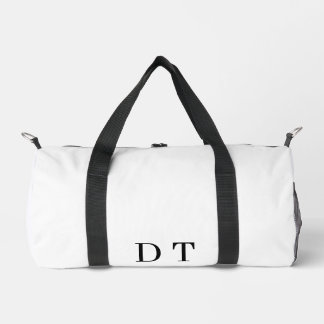 Platinum Mirror Engrave – Ultra‑Clean Luxury Duffle Bag