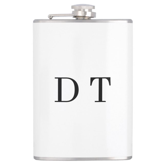 Platinum Mirror Engrave – Ultra‑Clean Luxury  Flask (Front)