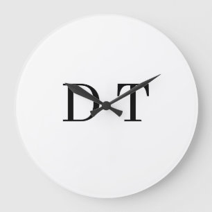 Platinum Mirror Engrave – Ultra‑Clean Luxury  Large Clock