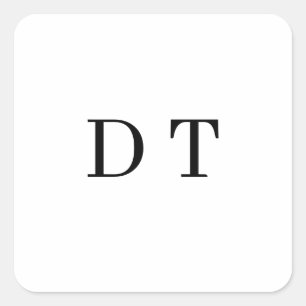 Platinum Mirror Engrave – Ultra‑Clean Luxury  Square Sticker