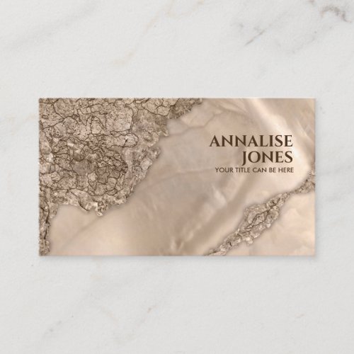 Platinum Pearl Mixed media abstract Business Card