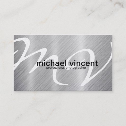 Customizable Platinum Photograrpher Business Cards