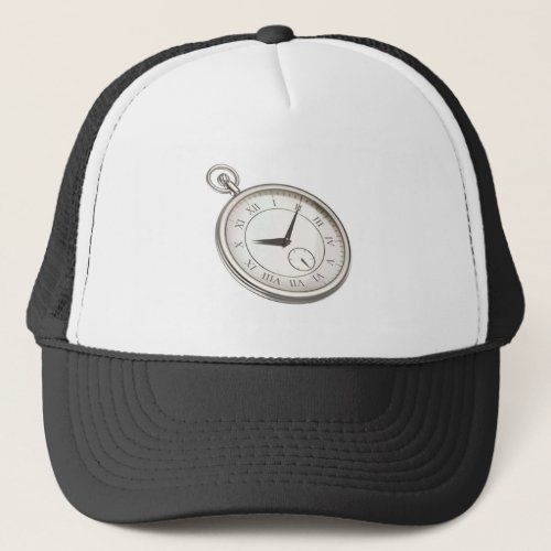 Platinum pocket watch trucker hat