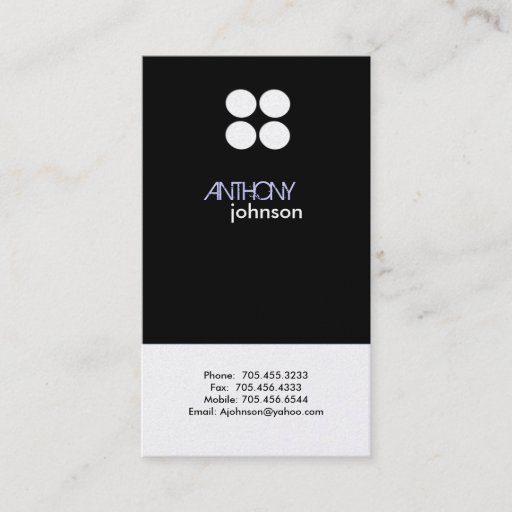 Customizable Platinum Profile Cards | Modern Business Card Template