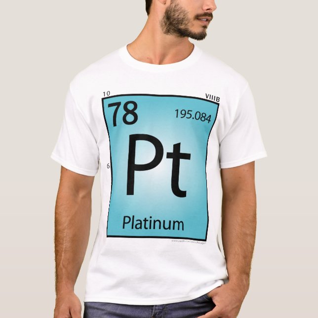 Platinum (Pt) Element T-Shirt - Front Only (Front)