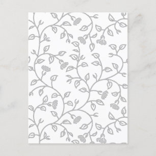 Platinum, Snow Drift, Star Dust decorative Design. Holiday Postcard