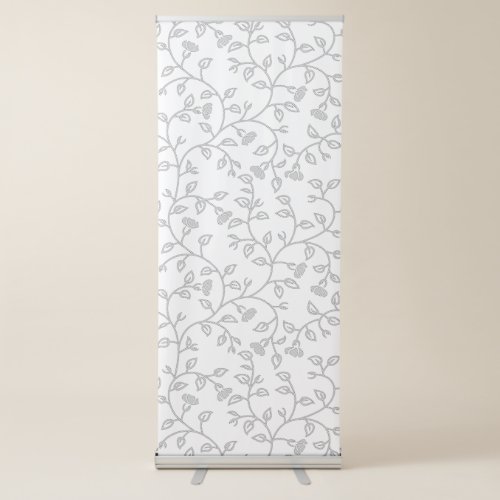 Platinum Snow Drift Star Dust decorative Design Retractable Banner