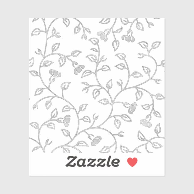 Platinum, Snow Drift, Star Dust decorative Design. Sticker (Sheet)