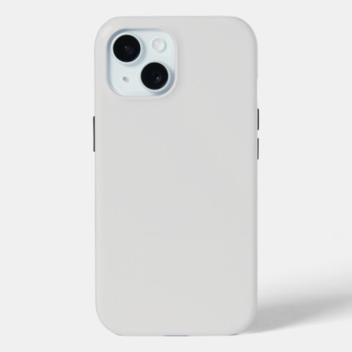 Platinum Solid Color iPhone 15 Case