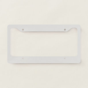 Platinum Solid Color License Plate Frame