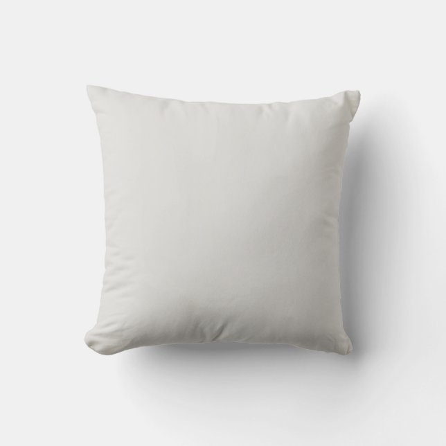 Platinum Solid Color Throw Pillow (Front)