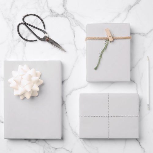 Platinum Solid Color Wrapping Paper Sheets