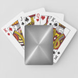 Platinum Stainless Shiny Metal Playing Cards at Zazzle
