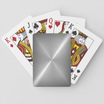 Platinum Stainless Shiny Metal Playing Cards by NhanNgo at Zazzle