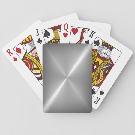 Platinum Stainless Shiny Metal Playing Cards